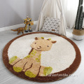 Encantador patrón animal niños peludos babyplay estatera alfombra